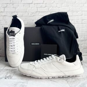 NEW Dolce & Gabbana Low Top Leather Sneaker (Men)
